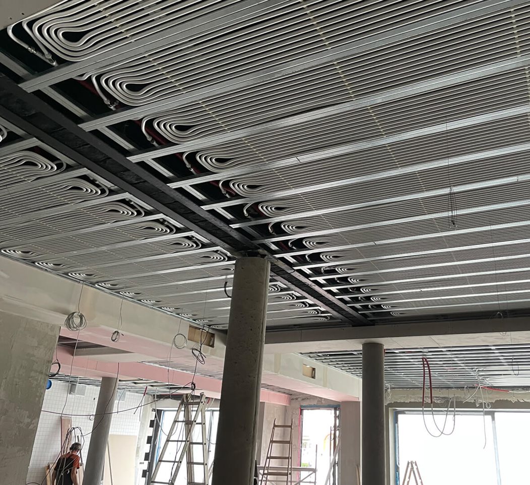 Cooling and heating ceilings in Kantyna u Konicku