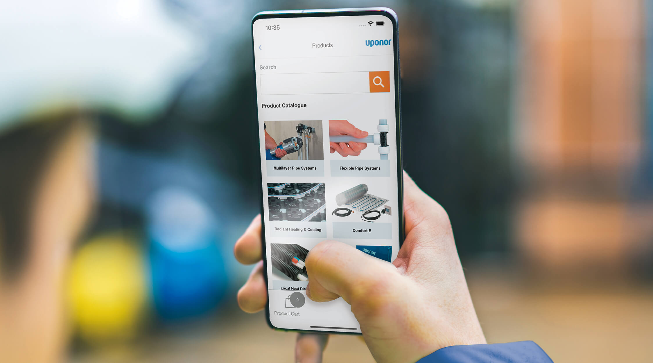 Uponor Pro App product catalog