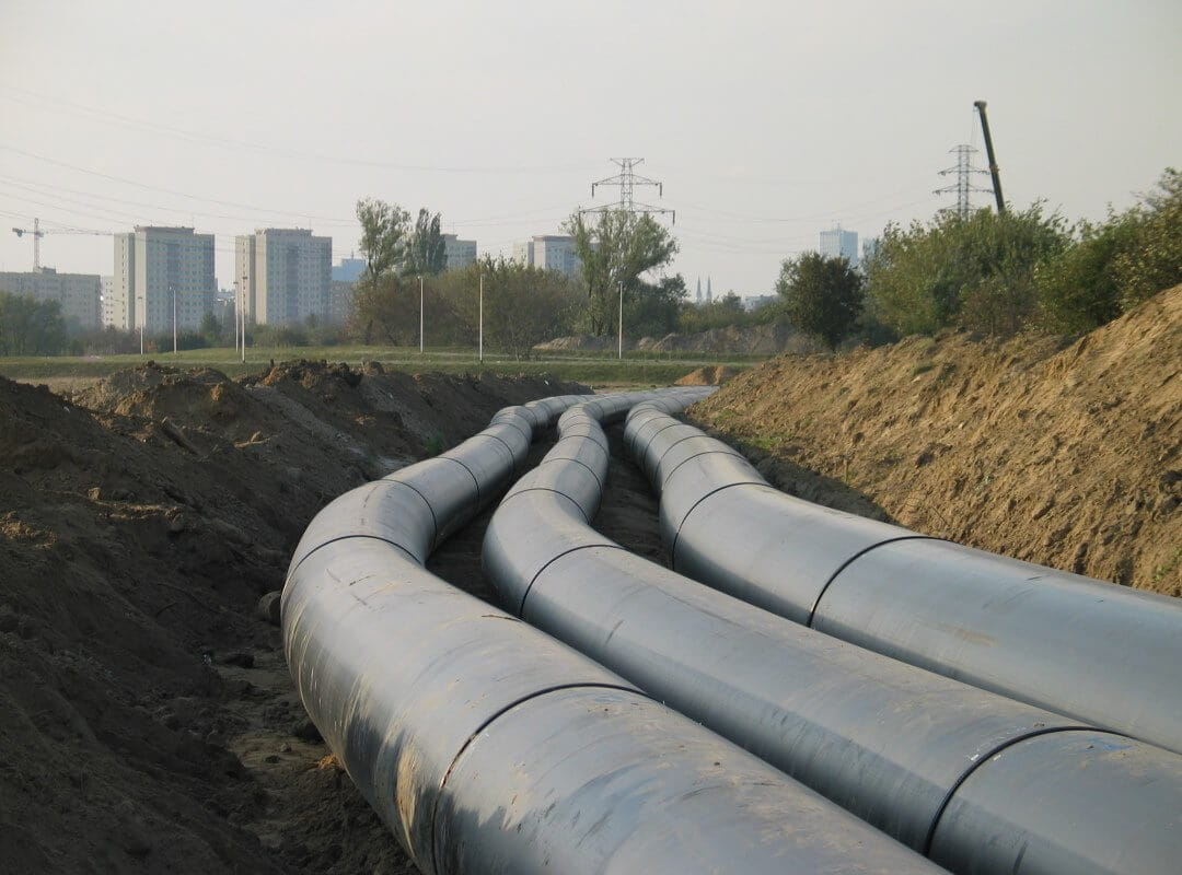 Pressure collector for sewage treatment plant