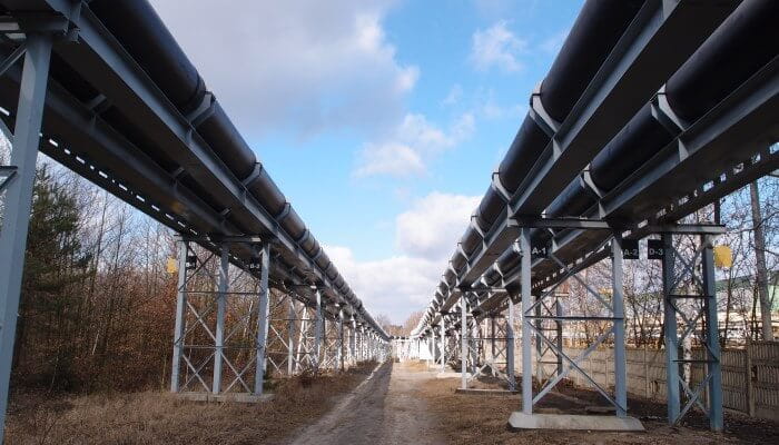 technological pipelines KGHM Uponor Infra PE pipe