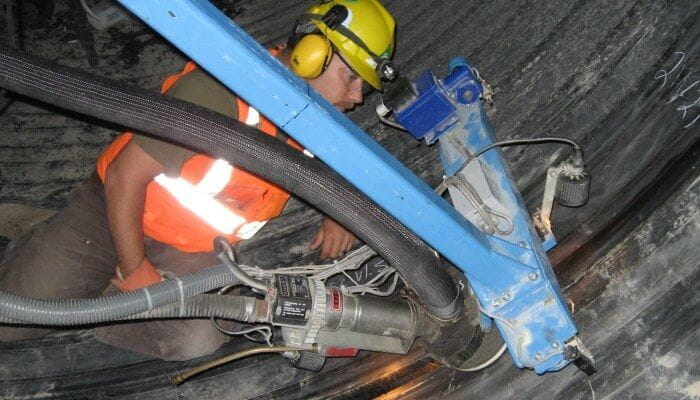 extrusion welding with WLL-3000 machine