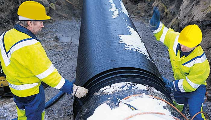 Weholite thread joint method